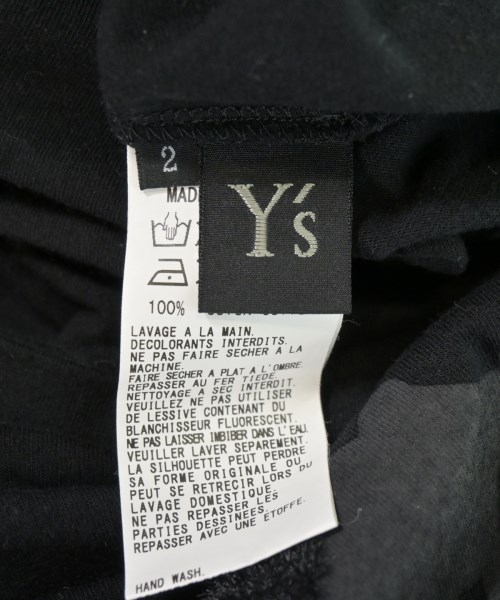 Y's（ワイズ）Tシャツ・カットソー 黒 サイズ:2(S位) レディース/2200718730017