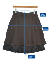 Y's（ワイズ）ひざ丈スカート 茶 サイズ:1(XS位) レディース/2200719311055