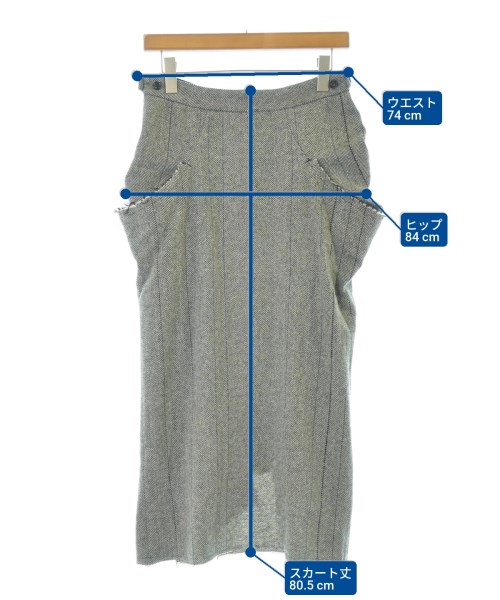 Y's（ワイズ）ロング・マキシ丈スカート 黒 サイズ:1(XS位) レディース/2200635351067