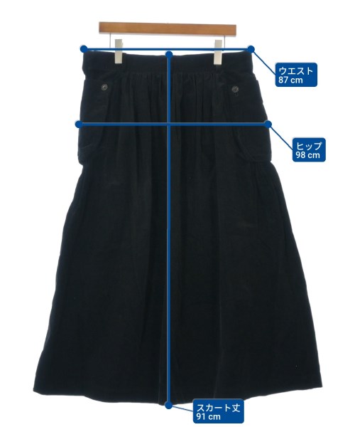 Y's（ワイズ）ロング・マキシ丈スカート 黒 サイズ:3(M位) レディース/2200646341019