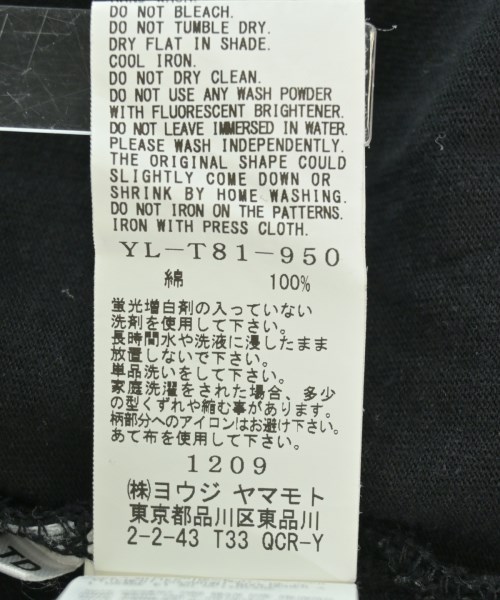 Y's（ワイズ）Tシャツ・カットソー 黒 サイズ:XXL メンズ/2200647086018
