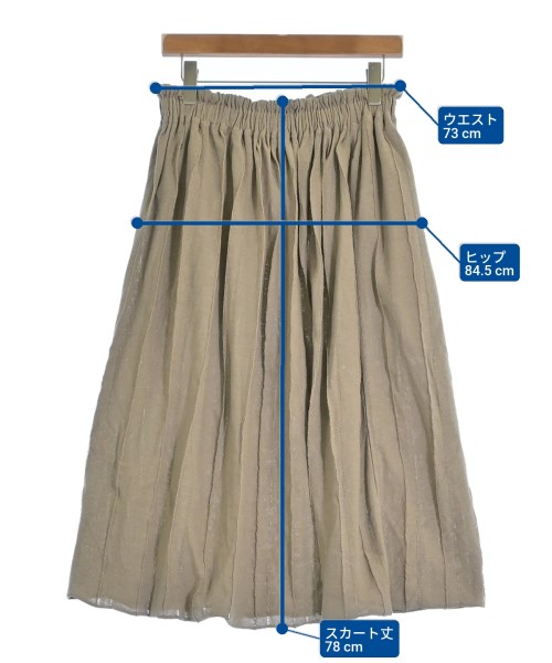 Y's（ワイズ）ひざ丈スカート ベージュ サイズ:2(S位) レディース/2200648329121