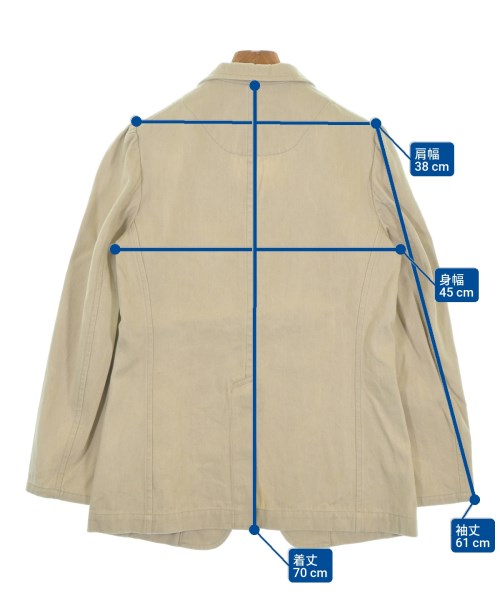 Y's（ワイズ）テーラードジャケット 白 サイズ:2(S位) レディース/2200648329145