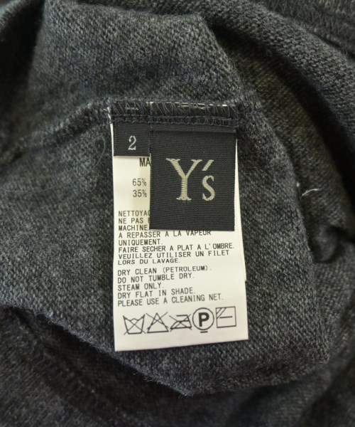 Y's（ワイズ）ニット・セーター グレー サイズ:2(S位) レディース/2200638625059