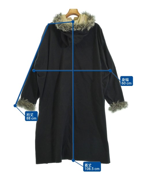 Y's（ワイズ）モッズコート 黒 サイズ:2(S位) メンズ/2200649142019