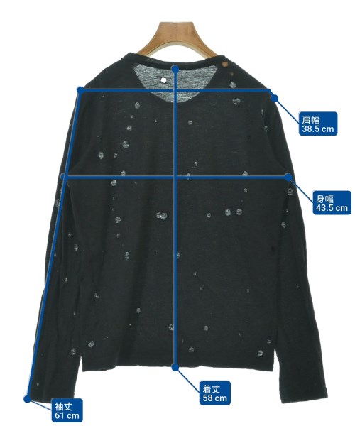 Y's（ワイズ）Tシャツ・カットソー 黒 サイズ:2(S位) レディース/2200638304039