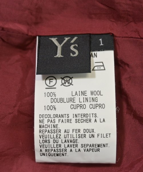 Y's（ワイズ）ワンピース 赤 サイズ:1(XS位) レディース/2200651326056