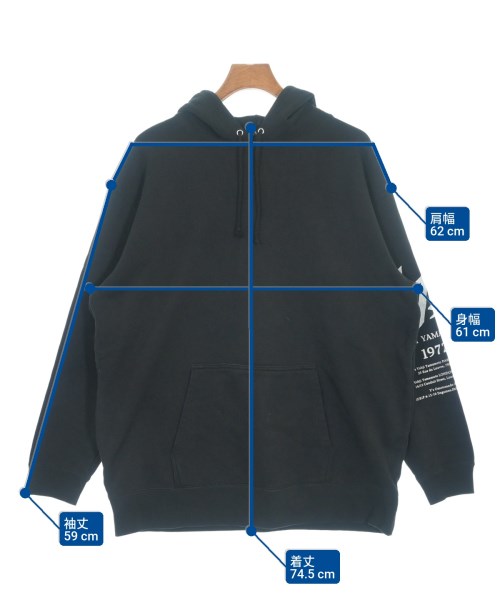 Y's（ワイズ）パーカー 黒 サイズ:4(L位) メンズ/2200651366069