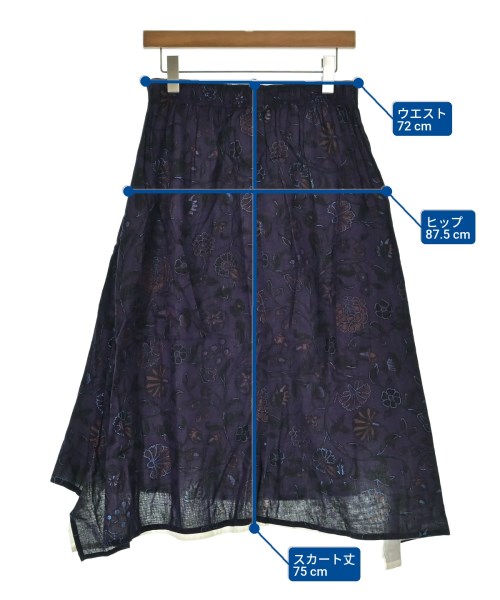 Y's（ワイズ）ロング・マキシ丈スカート 紫 サイズ:3(M位) レディース/2200651723169