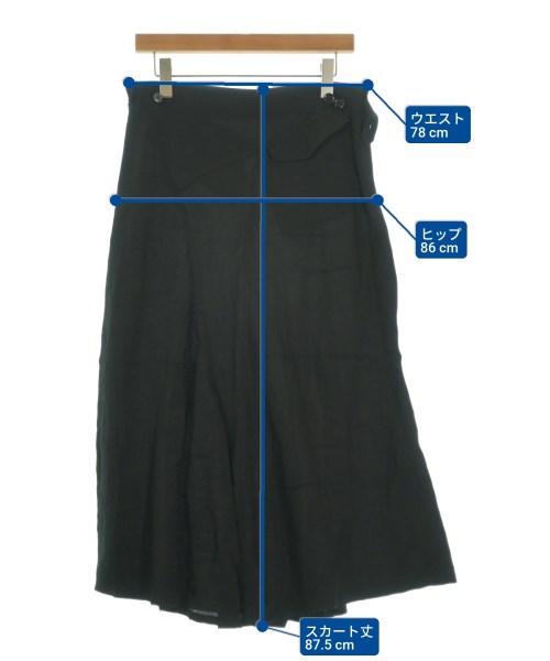 Y's（ワイズ）ひざ丈スカート 黒 サイズ:2(S位) レディース/2200651898065