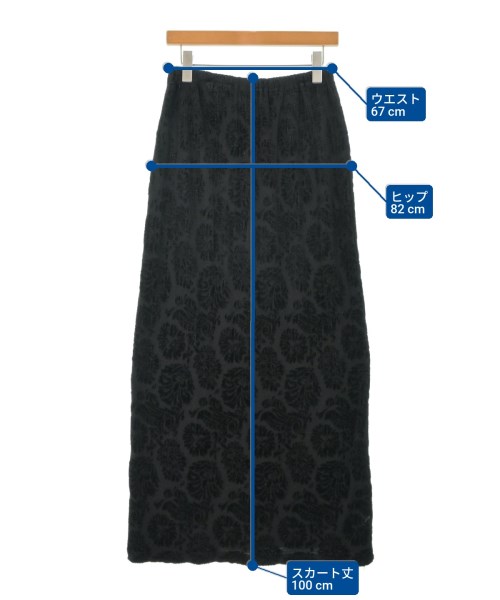 Y's（ワイズ）ロング・マキシ丈スカート 黒 サイズ:3(M位) レディース/2200653075136