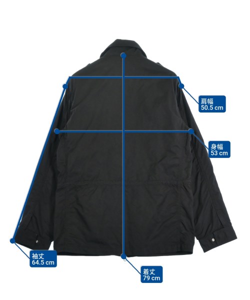 Y's（ワイズ）ミリタリーブルゾン 黒 サイズ:1(S位) メンズ/2200653326016