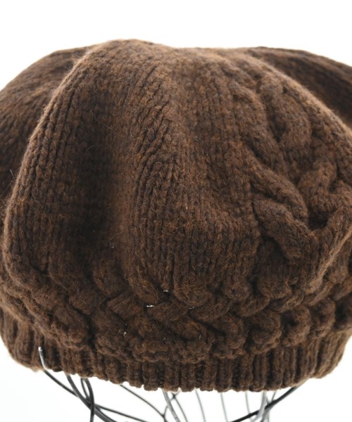 Y's（ワイズ）ニットキャップ・ビーニー 茶 サイズ:- レディース/2200653403083