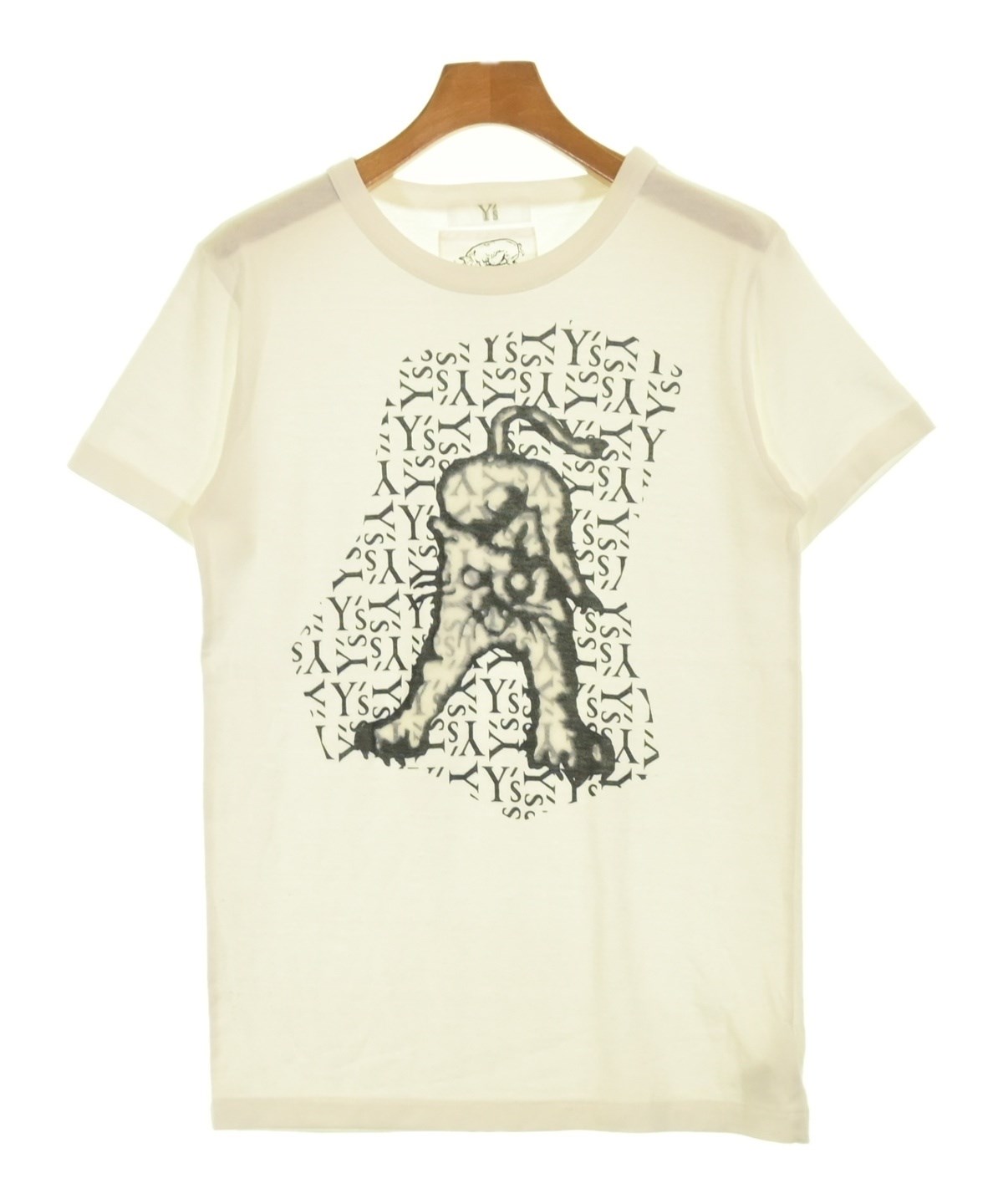 Y's ワイズ ドッキングカットソー 半袖Tシャツ Y's（ワイズ）Tシャツ・カットソー 白 サイズ:2(S位) レディース