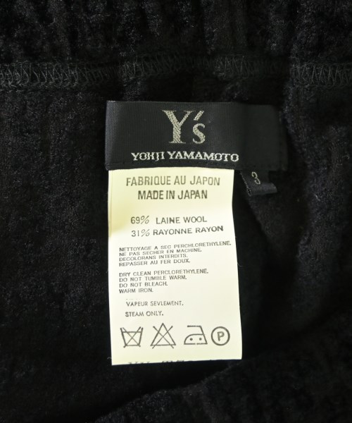 Y's（ワイズ）スウェットパンツ 黒 サイズ:3(M位) レディース/2200704670013