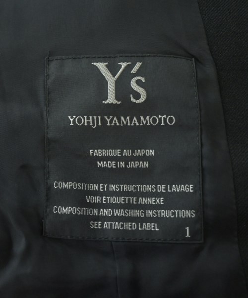 Y's（ワイズ）テーラードジャケット 黒 サイズ:1(XS位) レディース/2200705744171