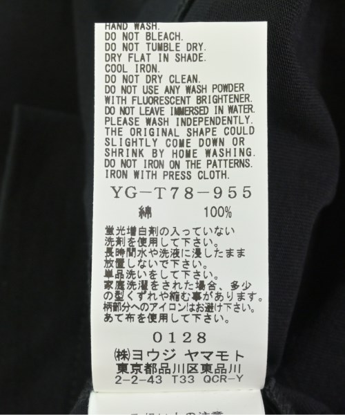 Y's（ワイズ）Tシャツ・カットソー 黒 サイズ:3(M位) メンズ/2200704075023