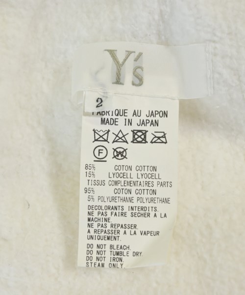 Y's（ワイズ）パーカー 白 サイズ:2(S位) レディース/2200708222027