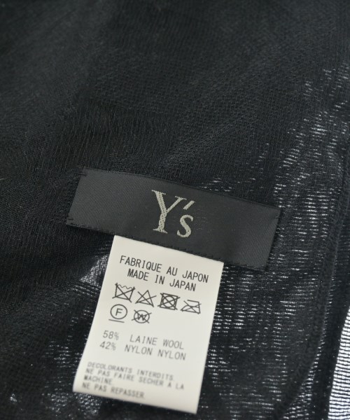 Y's（ワイズ）ストール 黒 サイズ:- レディース/2200661223147
