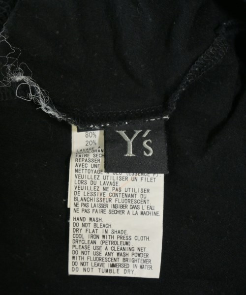 Y's（ワイズ）Tシャツ・カットソー 黒 サイズ:2(S位) レディース/2200661581247