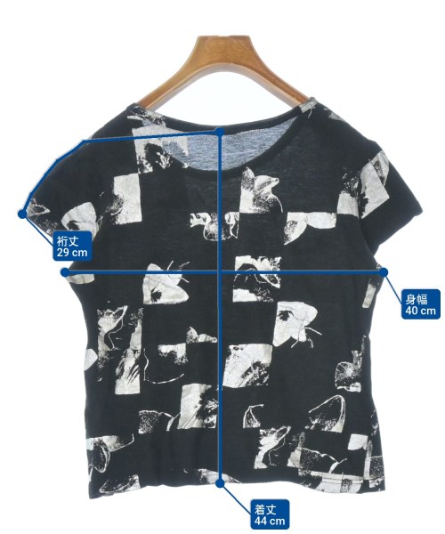 Y's（ワイズ）Tシャツ・カットソー 黒 サイズ:2(S位) レディース/2200661581247