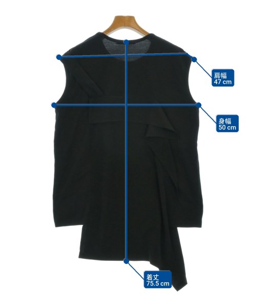 Y's（ワイズ）ノースリーブ 黒 サイズ:2(S位) レディース/2200662923053