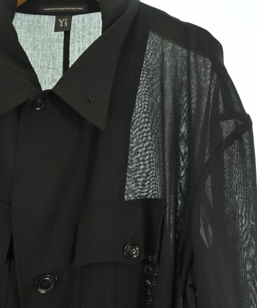 Y's（ワイズ）ステンカラーコート 黒 サイズ:1(XS位) レディース/2200665041051