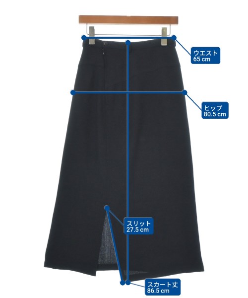 Y's（ワイズ）ロング・マキシ丈スカート 黒 サイズ:S レディース/2200665412165