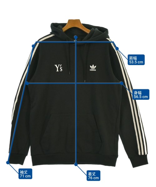 Y's（ワイズ）パーカー 黒 サイズ:M メンズ/2200663407088