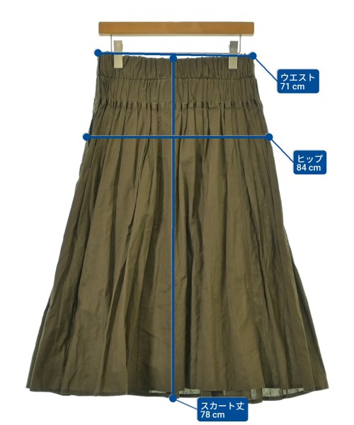 Y's（ワイズ）ロング・マキシ丈スカート カーキ サイズ:2(S位) レディース/2200665902024