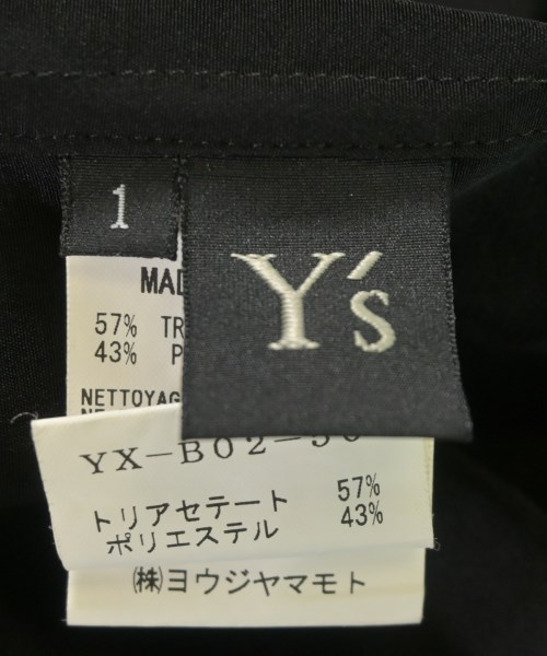 Y's（ワイズ）カジュアルシャツ 黒 サイズ:1(XS位) レディース/2200661823040