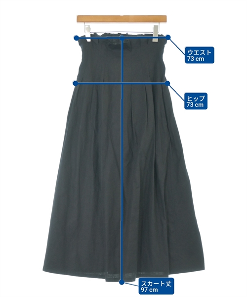 Y's（ワイズ）ロング・マキシ丈スカート 黒 サイズ:1(XS位) レディース/2200668307062