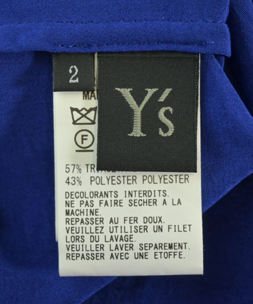 Y's（ワイズ）ブラウス 青 サイズ:2(S位) レディース/2200668730013