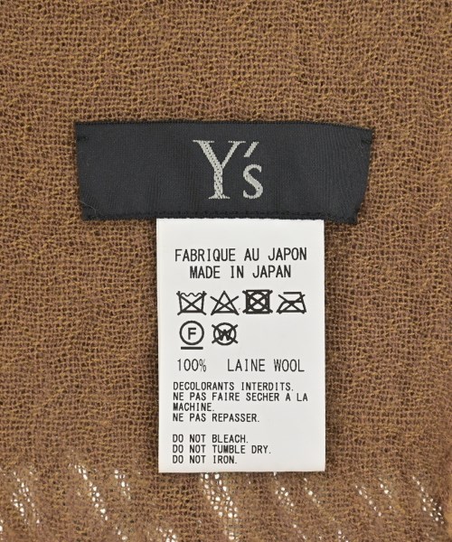 Y's（ワイズ）ストール カーキ サイズ:- レディース/2200668742016