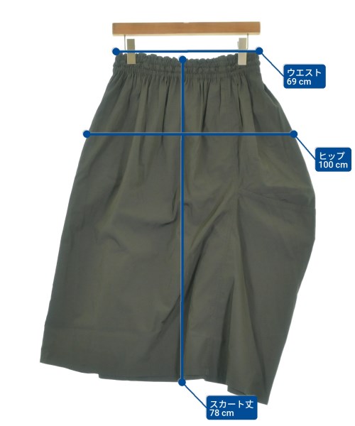 Y's（ワイズ）ひざ丈スカート カーキ サイズ:2(S位) レディース/2200669510157