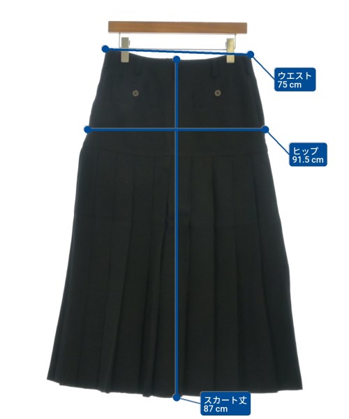 Y's（ワイズ）ロング・マキシ丈スカート 黒 サイズ:3(M位) レディース/2200670453047