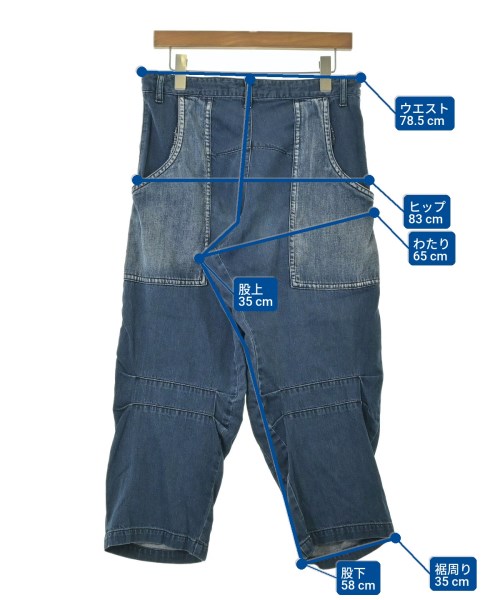 Y's（ワイズ）デニムパンツ 紺 サイズ:1(XS位) レディース/2200665162046