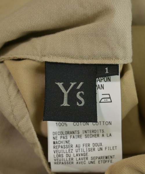 Y's（ワイズ）ショートパンツ ベージュ サイズ:1(XS位) レディース/2200729589192