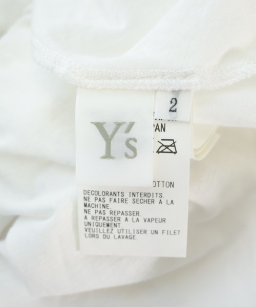 Y's（ワイズ）Tシャツ・カットソー 白 サイズ:2(S位) レディース/2200726144028