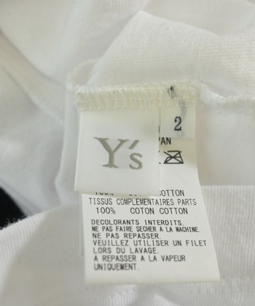 Y's（ワイズ）Tシャツ・カットソー 白 サイズ:2(S位) レディース/2200734012180