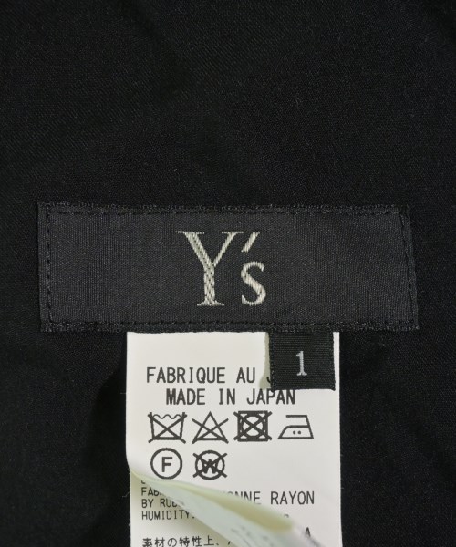 Y's（ワイズ）ワンピース 黒 サイズ:1(XS位) レディース/2200727087058