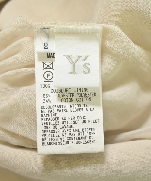 Y's（ワイズ）スラックス ベージュ サイズ:2(S位) レディース/2200737330205