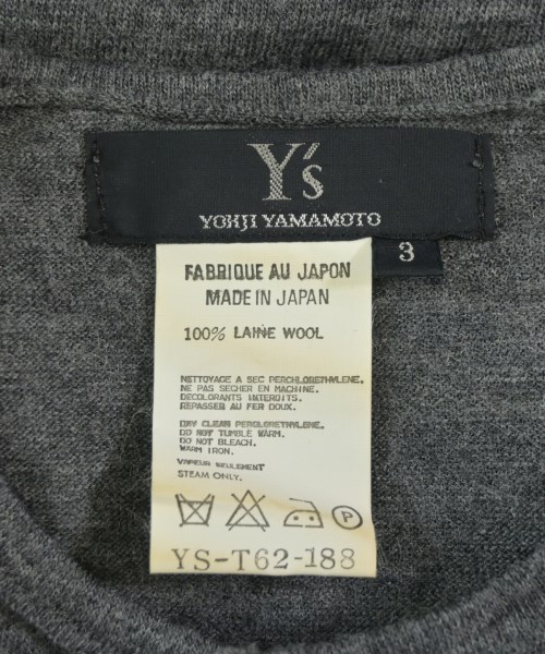 Y's（ワイズ）カーディガン グレー サイズ:3(M位) レディース/2200719866081