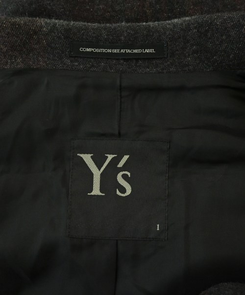 Y's（ワイズ）チェスターコート 黒 サイズ:1(XS位) レディース/2200720428018