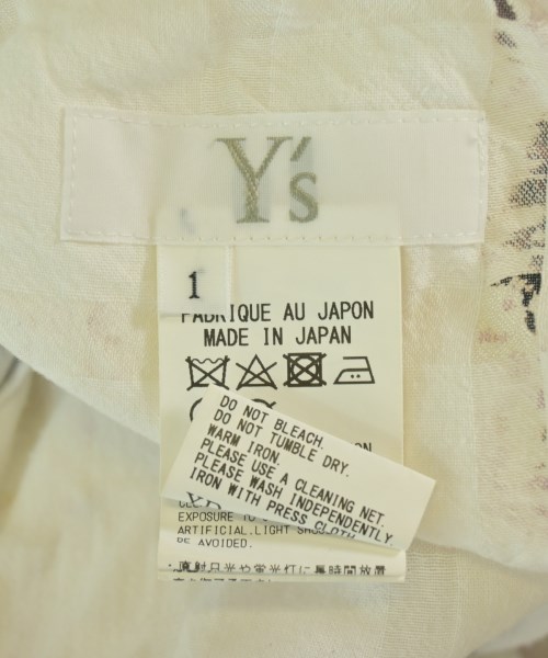 Y's（ワイズ）シャツワンピース 白 サイズ:1(XS位) レディース/2200720428049