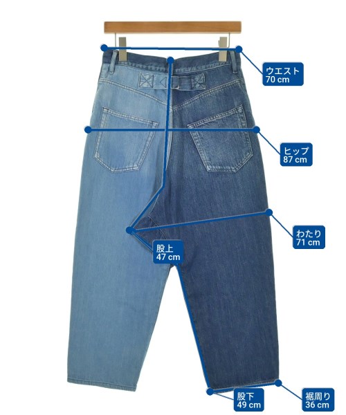 Y's（ワイズ）デニムパンツ 青 サイズ:1(XS位) レディース/2200720815016