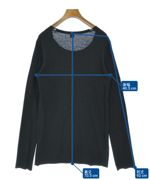 Y's（ワイズ）Tシャツ・カットソー 黒 サイズ:2(S位) レディース/2200719045066