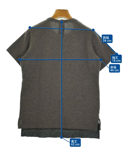 Y's（ワイズ）Tシャツ・カットソー 茶 サイズ:3(M位) レディース/2200722680124