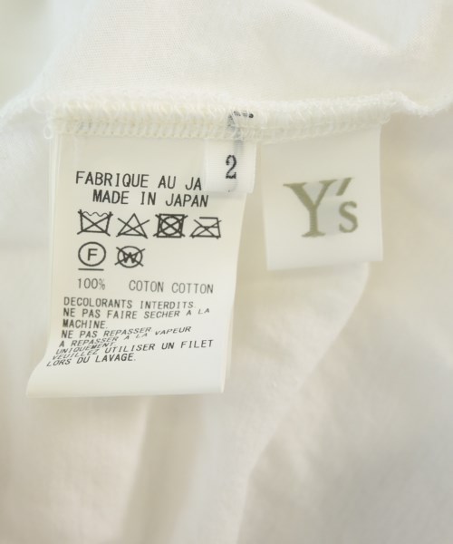 Y's（ワイズ）Tシャツ・カットソー 白 サイズ:2(S位) レディース/2200720635034