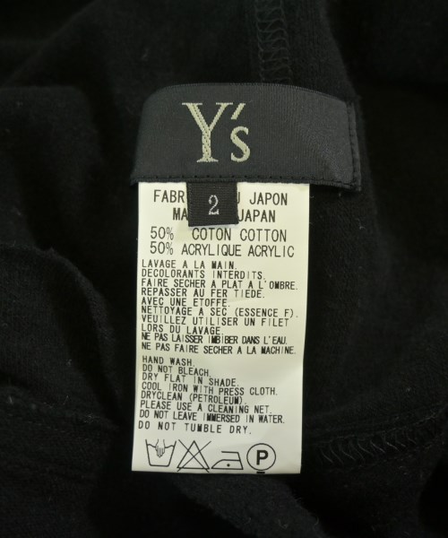 Y's（ワイズ）Tシャツ・カットソー 黒 サイズ:2(S位) レディース/2200726688072